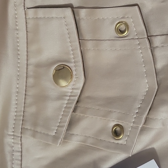 NWT Montanaco Women's Cream Hooded Zip-Up Jacket - Picture 3 of 6